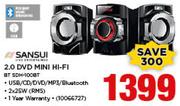 Sansui 2.0 DVD Mini Hi-Fi BTSDH-100BT