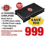 RA 3000W 4 Channel Amplifier EDGE 3000.4