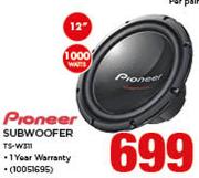 Pioneer 1000W 12” Subwoofer TS-W311