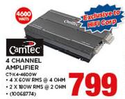 Camtec 4 Channel Amplifier CT-X4-4600W