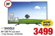 Sansui 39" LED TV SLED-39HDR