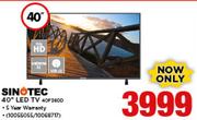 Sinotec 40" Full HD LED TV 40F360D