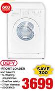 Defy 6Kg Front Loader WHT DAW373