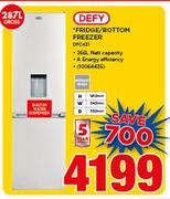 Defy 287Ltr Fridge/Bottom Freezer DFC431