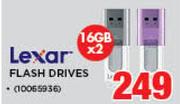 Lexar Flash Drives-2X16GB