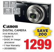 Canon Digital Camera IXUS 185 Black