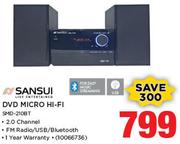 Sansui DVD Micro HiFi SMD-210BT