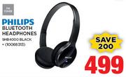 Philips Bluetooth Headphones In Black SHB4000
