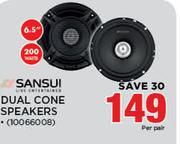 Sansui Dual Cone Speakers-Per Pair