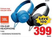 JBL On-Ear Headphone T450-Each