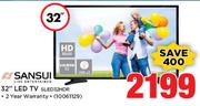 Sansui 32" LED TV SLED32HDR
