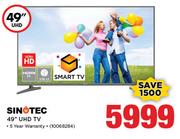 Sinotec 49" UHD Smart LED TV 