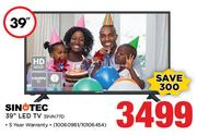 Sinotec 39" HD Ready LED TV 39VN77D