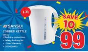 Sansui 1.7Ltr Corded Kettle SSK02