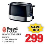 Russell Hobbs Black Toaster RHPBT01