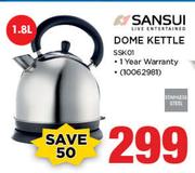 Sansui 1.8Ltr Dome Kettle SSK01