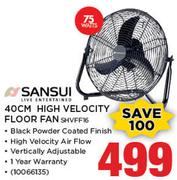 Sansui 40cm High Velocity Floor Fan SHVFF16