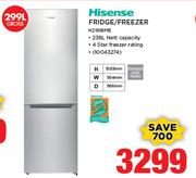 Hisense 299Ltr Fridge/Freezer H299BME