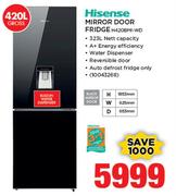 Hisense 420Ltr Mirror Door Fridge H420BMI-WD