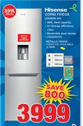 Hisense 359Ltr Metallic Fridge