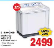 Diamond 16Kg Twin Tub Washing Machine XPB150