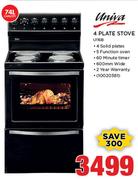 Univa 74Ltr 4 Plate Stove U116B