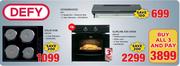 Defy Solid Hob DHD398 + Defy 70Ltr Slimline 600 Oven DBO459 + Defy Cookerhood 290-All 3