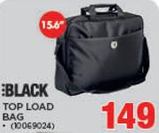 Black 15.6" Top Load Bag