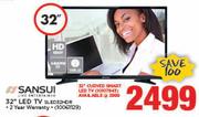 Sansui 32" Curved Smart LED TV