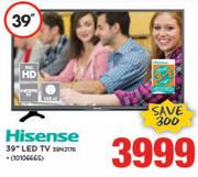 Hisense 39” LED TV 39N2176