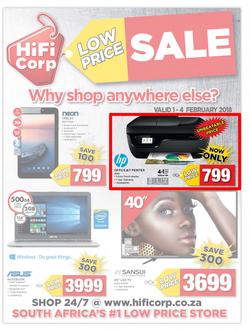 HiFi Corp : Low Price Sale (1 Feb - 4 Feb 2018), page 1