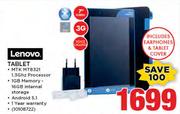 Lenovo 10.1" Tablet MTK-MT8321