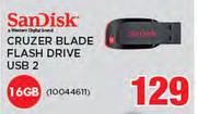 Sandisk 16GB Cruzer Blade Flash Drive USB 2
