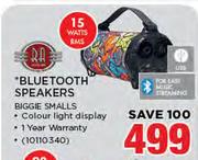 RA Bluetooth Speakers BIGGIE SMALLS