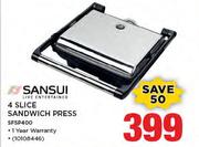 Sansui 4 Slice Sandwich Press SFSP400