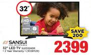 Sansui 32” LED TV SLED32HDR