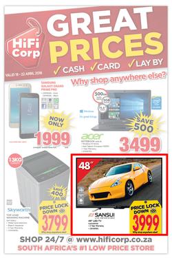 HiFi Corp : Great Prices (19 April - 22 April 2018), page 1