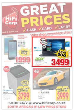HiFi Corp : Great Prices (19 April - 22 April 2018), page 1