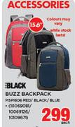 Black 15.6" Buzz Backpack M5P1606 Red/ Black/ Blue-Each