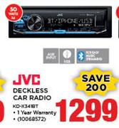 JVC Deckless Car Radio KD-X341BT