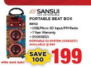 Sansui Portable Beat Box BB102