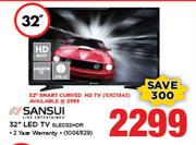 Sansui 32" Smart Curved HD TV