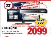 Diamond 32" Curved TV