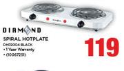 Diamond Spiral Hotplate DHP2004 BLACK