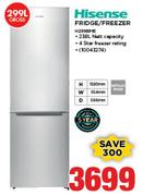 Hisense 299Ltr Fridge/Freezer H299BME
