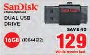 Sandisk 16GB Dual USB Drive