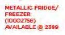 Hisense 220Ltr Metallic Fridge Top Freezer H220TWH