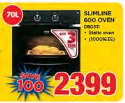 Defy 70Ltr Slimline 600 Oven