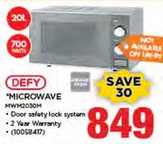 Defy 20Ltr Microwave MWM2030M