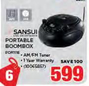 Sansui Portable Boombox